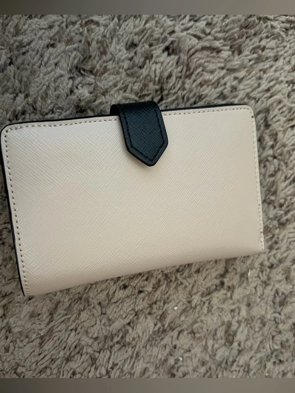 Kate Spade Two-Tone Wallet- Black & Beige (blush tone)